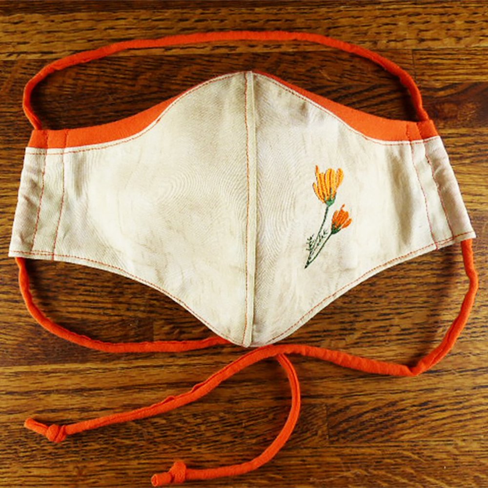 Custom Embroidered Face Mask w/ stretchy band